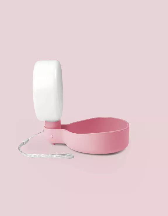 Design travel bottle with anti-drip valve - Dusty pink