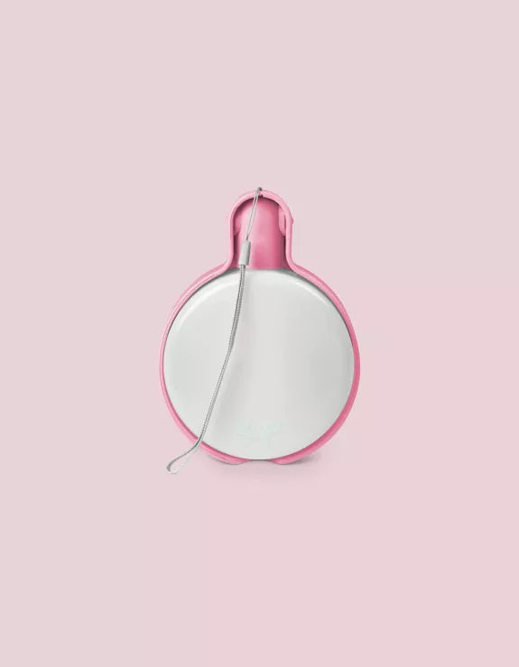 Design travel bottle with anti-drip valve - Dusty pink
