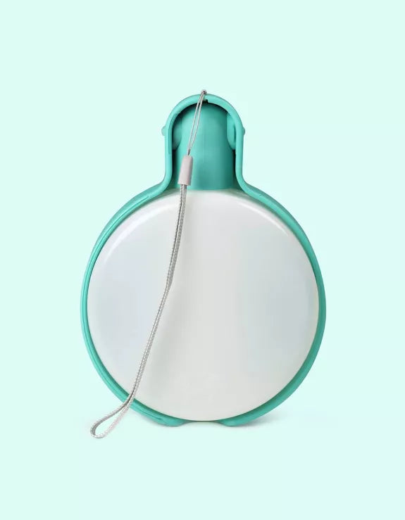Design travel bottle with anti-drip valve - Dusty pink